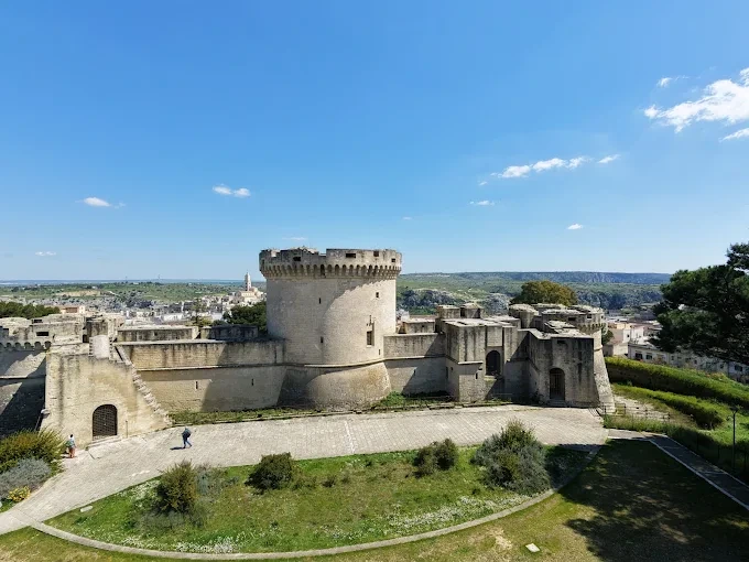 Il Castello Tramontano di Matera, con il maschio centrale e le torri