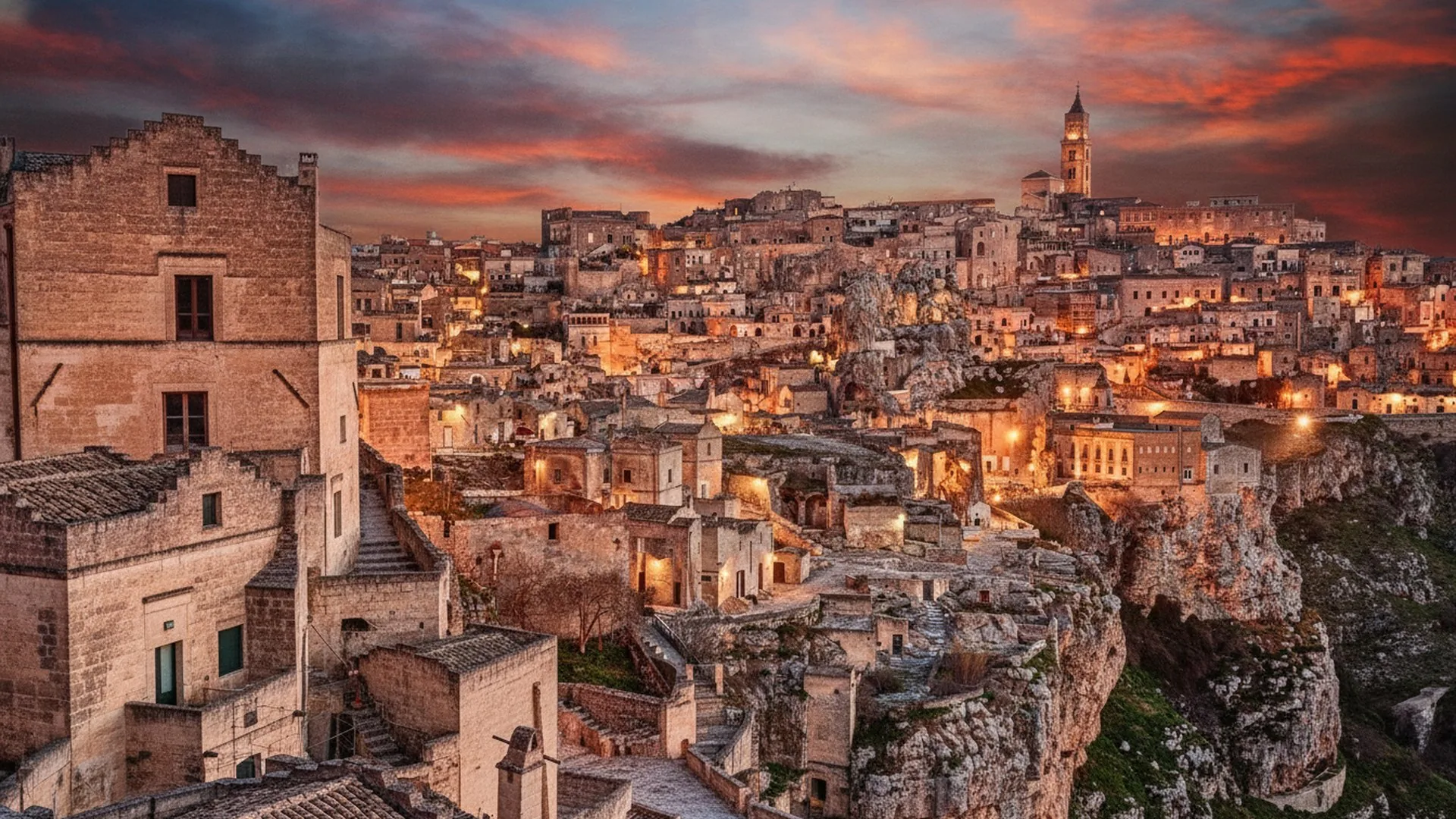 Matera al tramonto